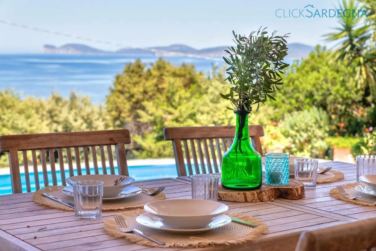 Villa Julia Vista Con Piscina Ad Uso Esclusivo Vista Mare Spettacolare Alghero